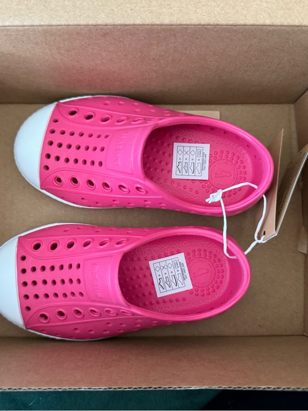 Native Shoes Jefferson Kids Slip-On - Hollywood Pink with White Sole
